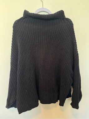 torrid Black Chunky Cowl Neck Sweater